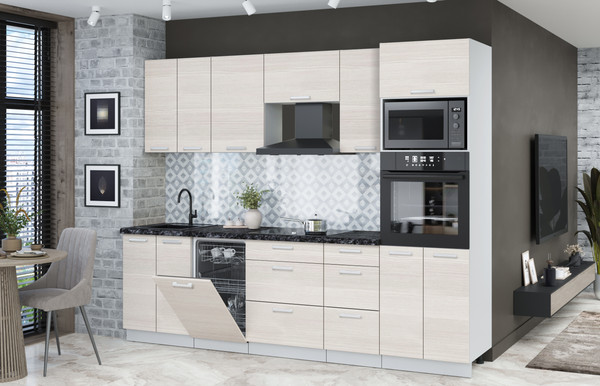 Кухонный гарнитур Интерлиния Мила Лайт 2.65-ПМ3