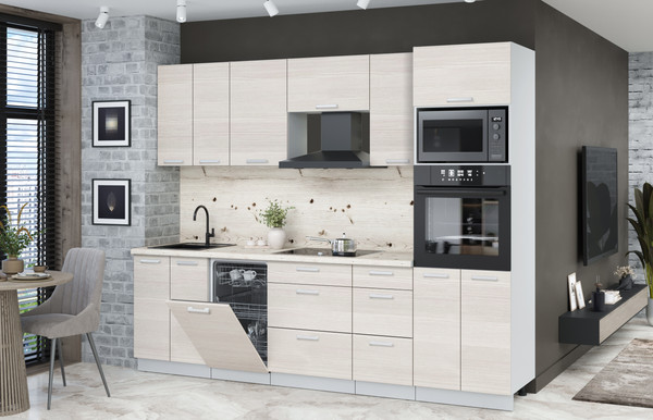 Кухонный гарнитур Интерлиния Мила Лайт 2.65-ПМ3