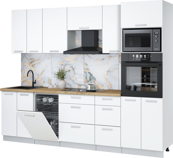 Кухонный гарнитур Интерлиния Мила Лайт 2.65-ПМ3 - фото