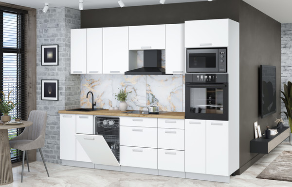 Кухонный гарнитур Интерлиния Мила Лайт 2.65-ПМ3