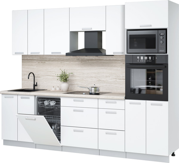 Кухонный гарнитур Интерлиния Мила Лайт 2.65-ПМ3 - фото