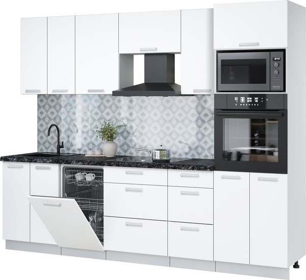 Кухонный гарнитур Интерлиния Мила Лайт 2.65-ПМ3 - фото