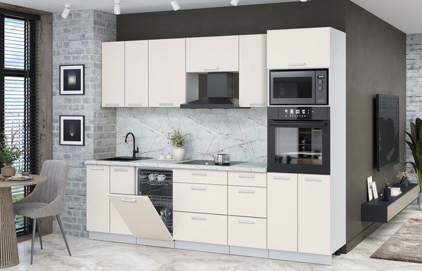 Кухонный гарнитур Интерлиния Мила Лайт 2.65-ПМ3