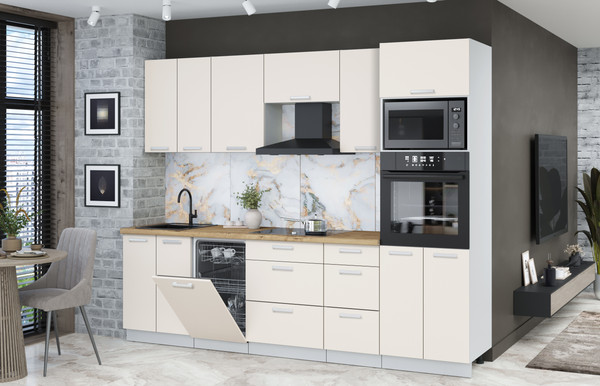 Кухонный гарнитур Интерлиния Мила Лайт 2.65-ПМ3