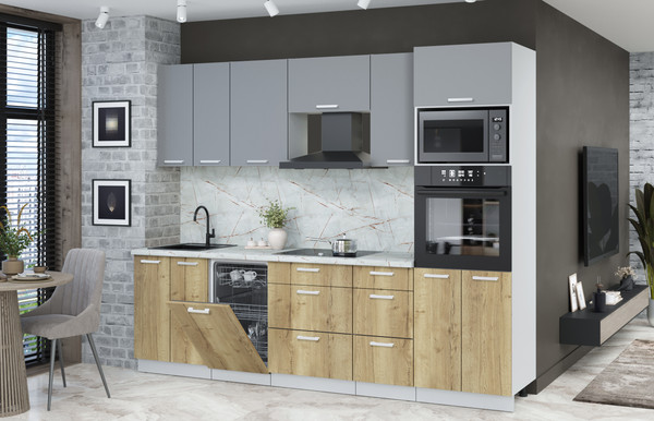 Кухонный гарнитур Интерлиния Мила Лайт 2.65-ПМ3 