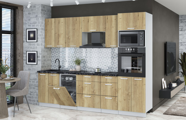 Кухонный гарнитур Интерлиния Мила Лайт 2.65-ПМ3 