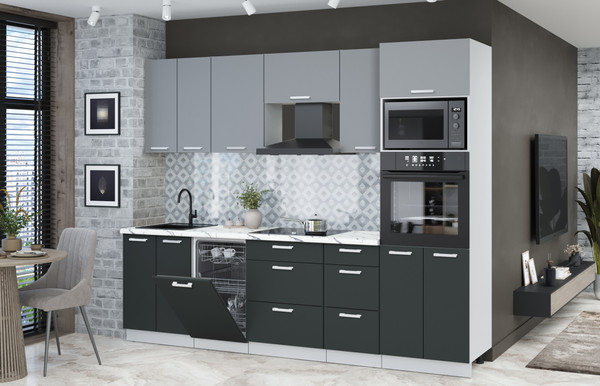 Кухонный гарнитур Интерлиния Мила Лайт 2.65-ПМ3