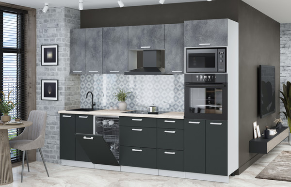 Кухонный гарнитур Интерлиния Мила Лайт 2.65-ПМ3