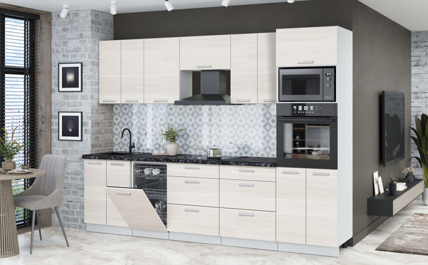 Кухонный гарнитур Интерлиния Мила Лайт 2.85-ПМ3