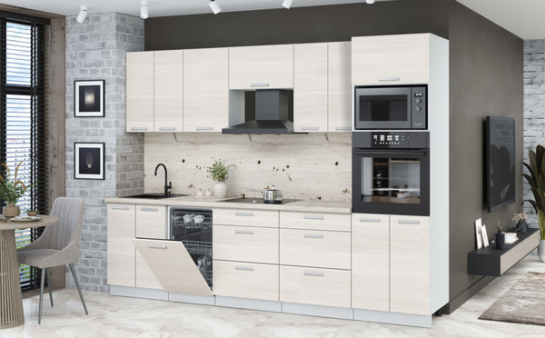 Кухонный гарнитур Интерлиния Мила Лайт 2.85-ПМ3