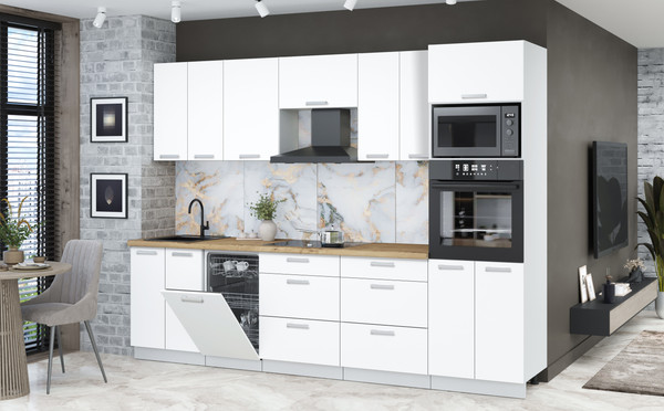 Кухонный гарнитур Интерлиния Мила Лайт 2.85-ПМ3