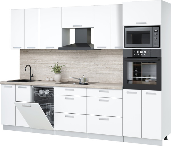 Кухонный гарнитур Интерлиния Мила Лайт 2.85-ПМ3 - фото