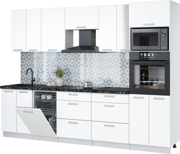 Кухонный гарнитур Интерлиния Мила Лайт 2.85-ПМ3 - фото