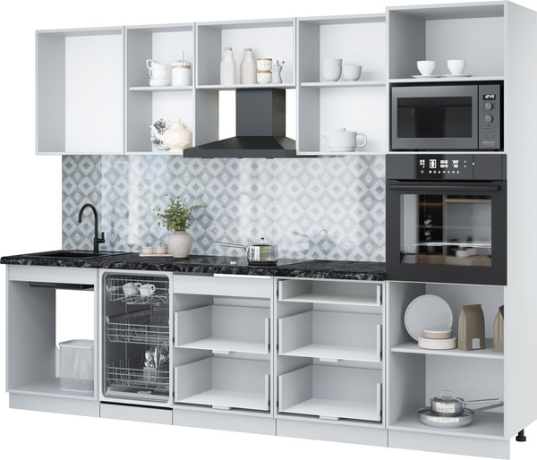 Кухонный гарнитур Интерлиния Мила Лайт 2.85-ПМ3