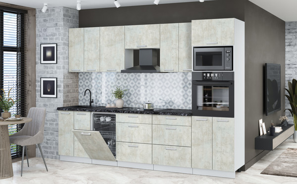 Кухонный гарнитур Интерлиния Мила Лайт 2.85-ПМ3