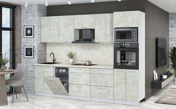 Кухонный гарнитур Интерлиния Мила Лайт 2.85-ПМ3