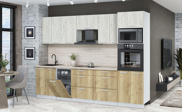 Кухонный гарнитур Интерлиния Мила Лайт 2.85-ПМ3