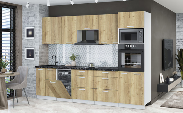 Кухонный гарнитур Интерлиния Мила Лайт 2.85-ПМ3