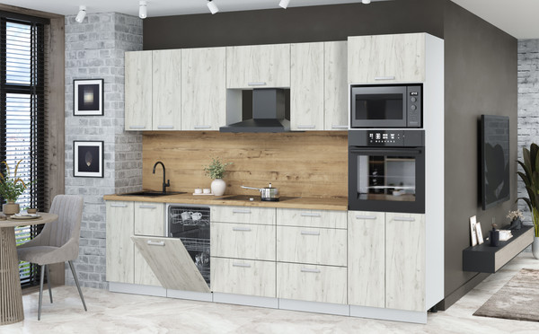 Кухонный гарнитур Интерлиния Мила Лайт 2.85-ПМ3