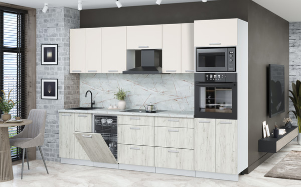 Кухонный гарнитур Интерлиния Мила Лайт 2.85-ПМ3 