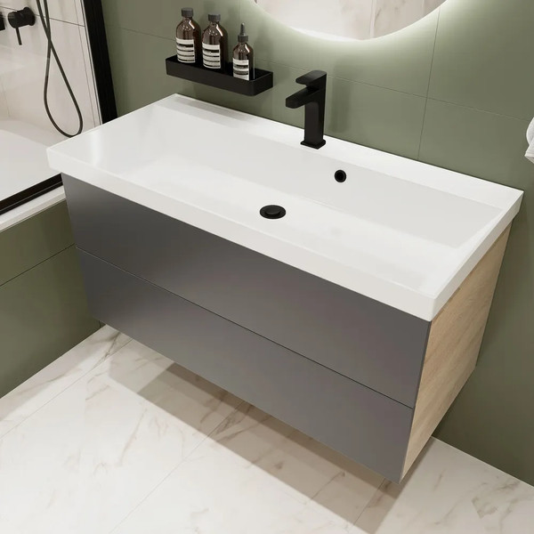 Тумба с умывальником MEBELVANN Алида 1000x540x450 / Alid_G_1000_540_450  - фото