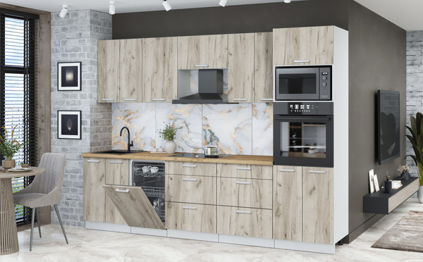 Кухонный гарнитур Интерлиния Мила Лайт 2.85-ПМ3