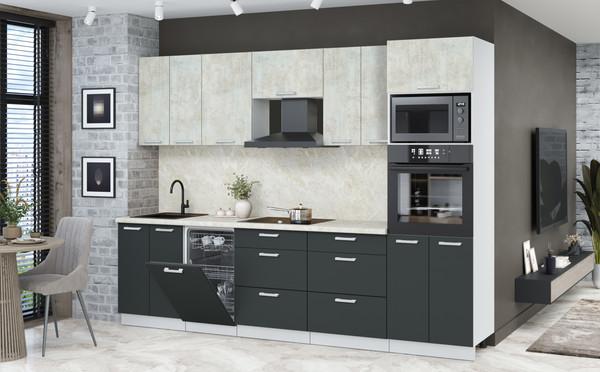 Кухонный гарнитур Интерлиния Мила Лайт 2.85-ПМ3