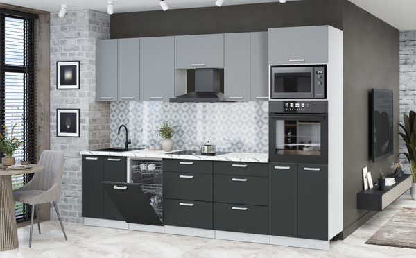 Кухонный гарнитур Интерлиния Мила Лайт 2.85-ПМ3