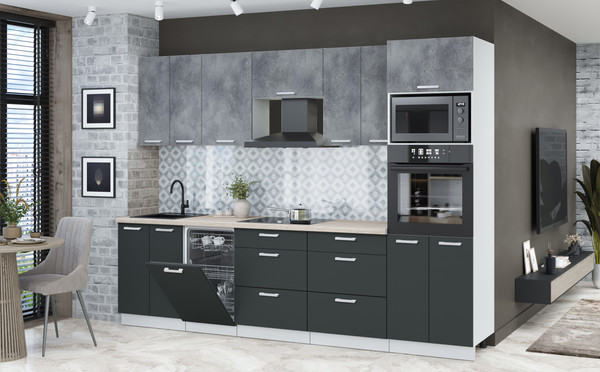 Кухонный гарнитур Интерлиния Мила Лайт 2.85-ПМ3