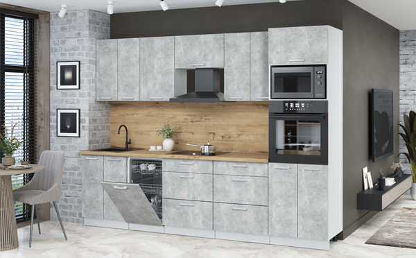 Кухонный гарнитур Интерлиния Мила Лайт 2.85-ПМ3