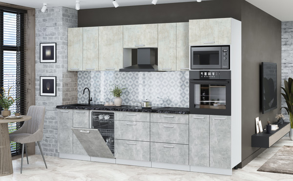 Кухонный гарнитур Интерлиния Мила Лайт 2.85-ПМ3