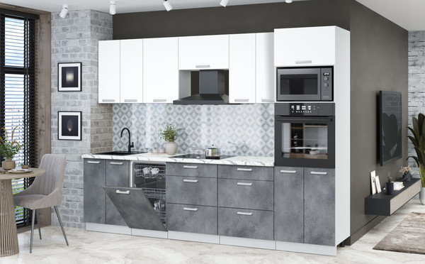 Кухонный гарнитур Интерлиния Мила Лайт 2.85-ПМ3