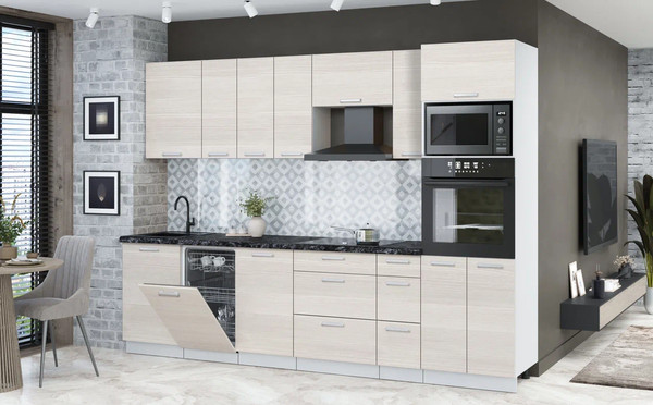 Кухонный гарнитур Интерлиния Мила Лайт 2.9-ПМ3