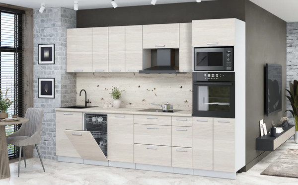 Кухонный гарнитур Интерлиния Мила Лайт 2.9-ПМ3