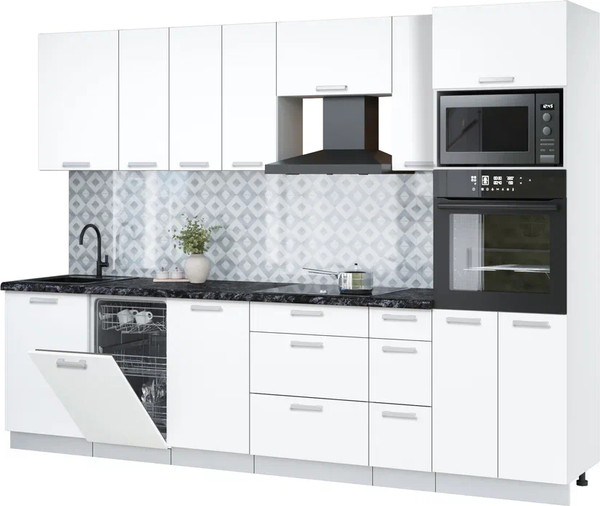 Кухонный гарнитур Интерлиния Мила Лайт 2.9-ПМ3 - фото