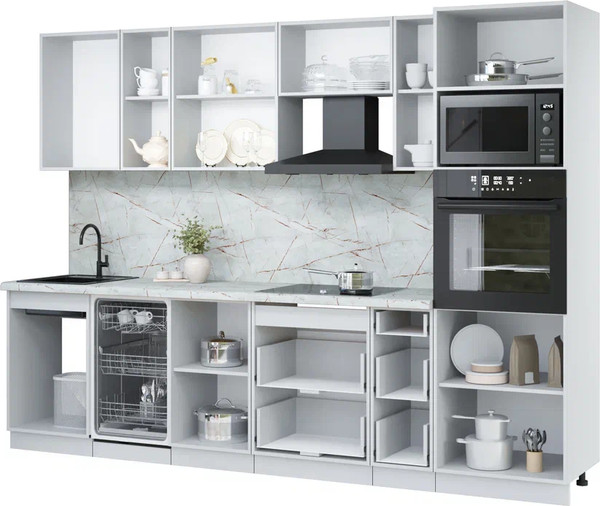 Кухонный гарнитур Интерлиния Мила Лайт 2.9-ПМ3