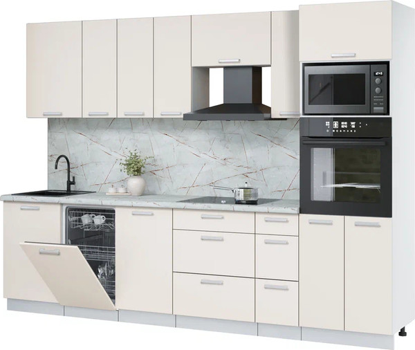 Кухонный гарнитур Интерлиния Мила Лайт 2.9-ПМ3 - фото