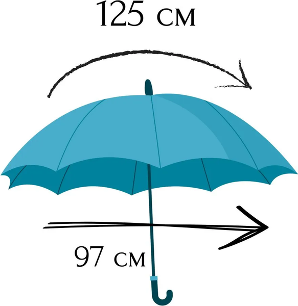 Зонт-трость Wahoo Небо внутри YF7396