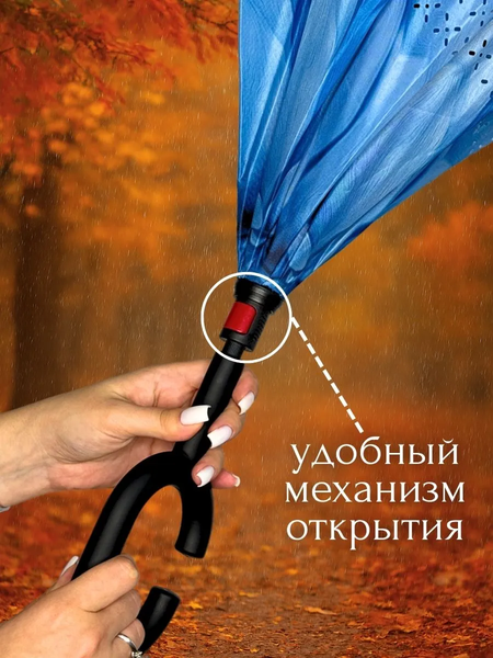 Зонт-трость Wahoo Небесный цветок YF7396