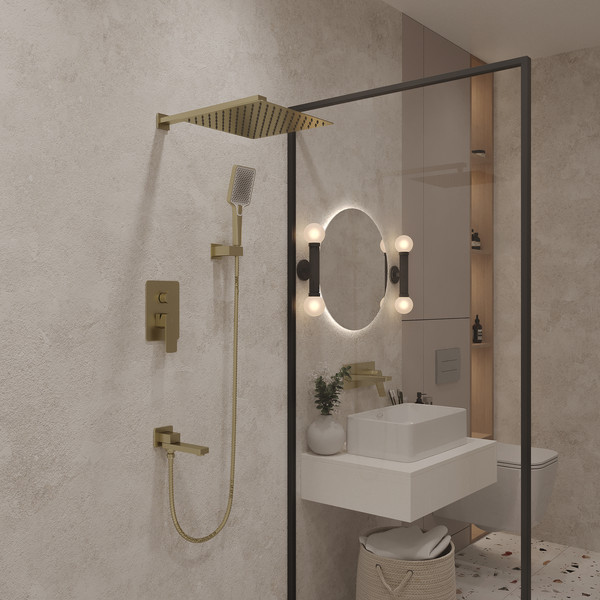 Душевая система со смесителем Oliveeka OL-939003-BG