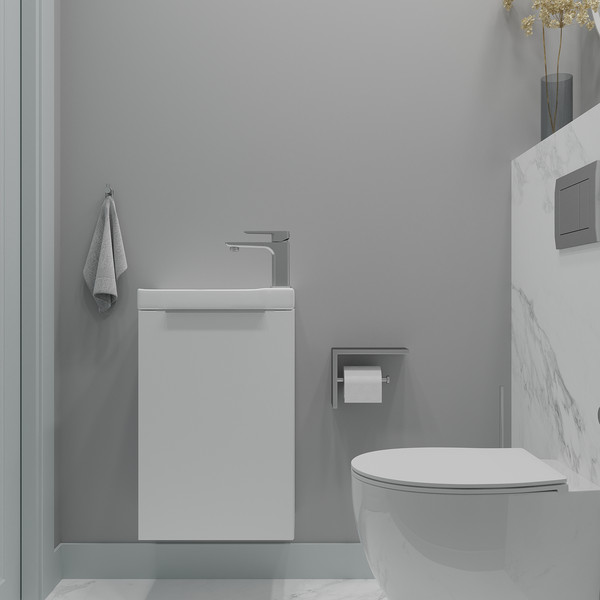 Тумба под умывальник ЗОВ Монови Слим 40 / S40LW0LW7091B - фото