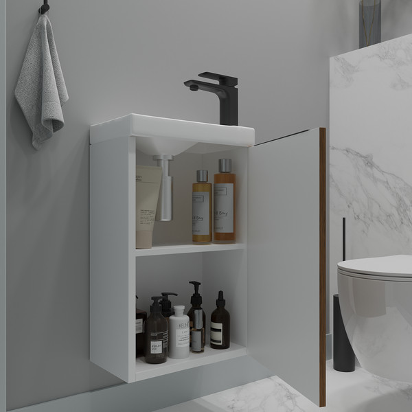 Тумба под умывальник ЗОВ Монови Слим 40 / S40LW0MRM7091B