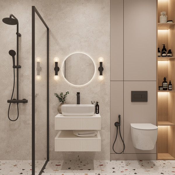 Тумба под умывальник ЗОВ Токио Премиум 2 80 / TP280WWPTOC - фото