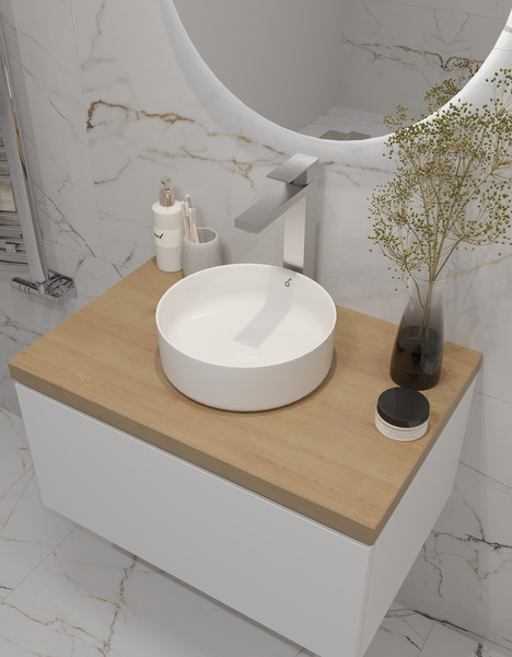 Тумба с умывальником ЗОВ Кито / K70LW0MWMC-HPL38T9514A