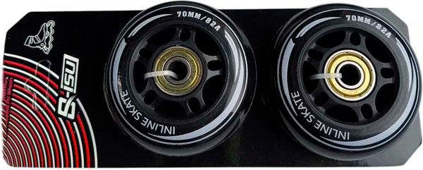 Набор колес для роликовых коньков ZEZ Sport LK002-Ч - фото