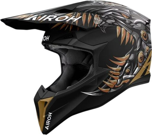 Мотошлем Airoh WRAAAP Cyborg WRAC35-XXS - фото