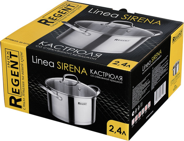 Кастрюля Regent Inox Linea Sirena / 65-0218