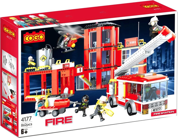 Конструктор LANSI Пожарная часть / 182325 - фото