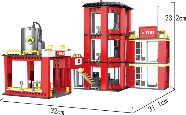 Конструктор LANSI Пожарная часть / 182325