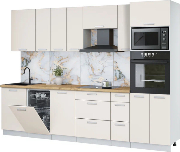 Кухонный гарнитур Интерлиния Мила Лайт 2.9-ПМ3 - фото